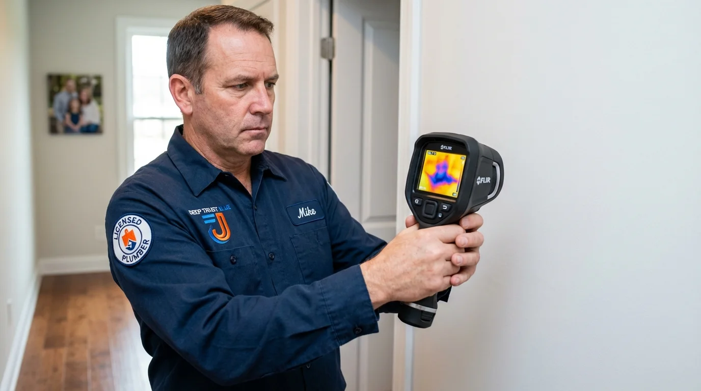 Thermal imaging leak detection by Johns Plumbing LLC in Epping